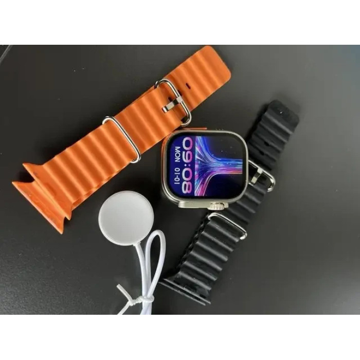 Годинник + 2 ремінці + бездротова зарядка X8 Watch set AND 5325