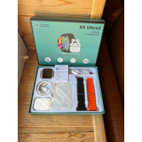 Часы+ 2 ремешка+беспроводная зарядка X8 Watch set AND 5325
