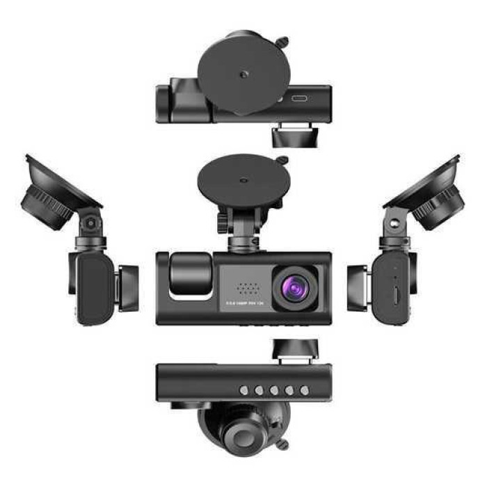 Відеореєстратор 3 камери Full HD 1080 Traffic recorder AND Z37