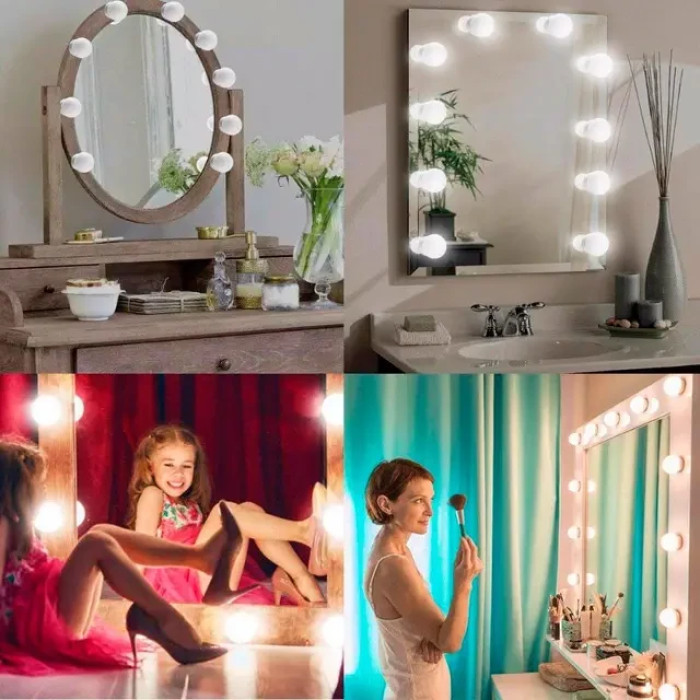 Підсвічування для дзеркала Vanity Mirror Lights з пультом 10 ламп
