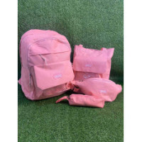 Набор 4 в 1 школьный Рюкзак, Сумка, Бананка, Пенал MFG-2-611 Pink