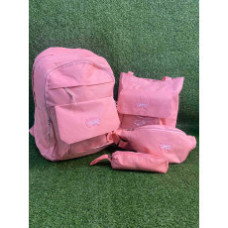 Набір 4 в 1 шкільний рюкзак, Сумка, Бананка, Пенал MFG-2-611 Pink