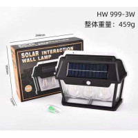 Фонарь на солнечной панели HW 999-3W SOLAR INTERACTION WALL LAMP