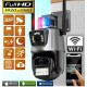 Вулична поворотна WIFI-камера P11 з бузковою і зумом Dual Lens Zoom 8MP, ICSEE