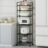 Стелаж етажерка на колесах 6 рівнів YH9909-6, 170х42х32 см