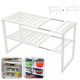 Регульована кухонна полиця Kitchen Rack для зберігання кухонного приладдя 38-70 см