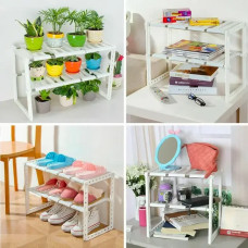 Регульована кухонна полиця Kitchen Rack для зберігання кухонного приладдя 38-70 см