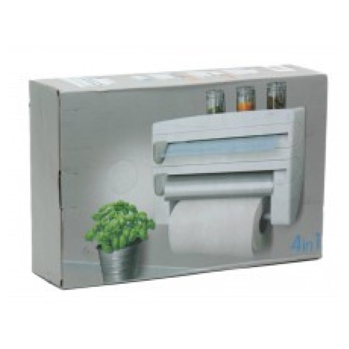 Кухонний диспенсер для плівки, фольги та рушників 4 в 1 Triple Paper Dispenser NEW