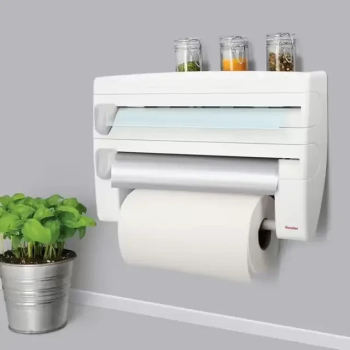 Кухонний диспенсер для плівки, фольги та рушників 4 в 1 Triple Paper Dispenser NEW