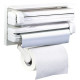 Кухонний диспенсер для плівки, фольги та рушників 4 в 1 Triple Paper Dispenser NEW