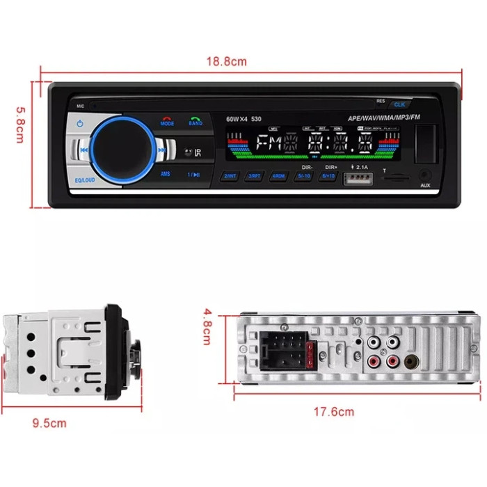 Автомагнитола 1DIN 530 car-mp3 USB
