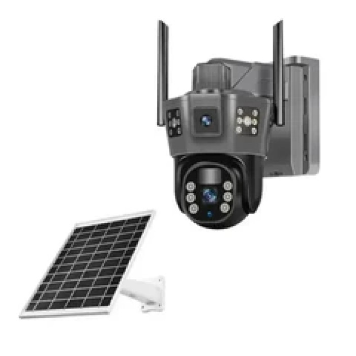 Камера видеонаблюдения IP66 JNice Wi-Fi JE-196 V-380 с солнечной панелью