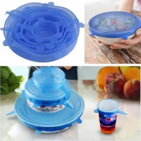 Набор силиконовых крышек 6 шт Kitchenio микс JA15