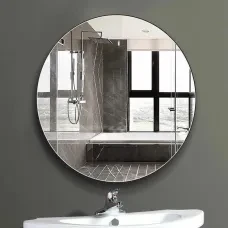 Круглое мягкое зеркало 30х30 см