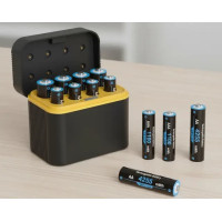 Зарядний пристрій для батарей на 8 слотів LYXUN (+8 батарей) USB