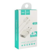 СЗУ Hoco C11 Smart (1хUSB) 5W 1.0A + кабель Lightning