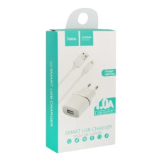 СЗУ Hoco C11 Smart (1хUSB) 5W 1.0A + кабель Lightning