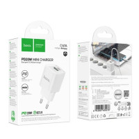 СЗУ Hoco C147A Charm (1хUSB/1хType-C) 20W PD/QC