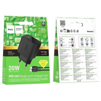 СЗУ Hoco CS82A Excellent (1хType-C) 20W PD + кабель Type-C to Lightning