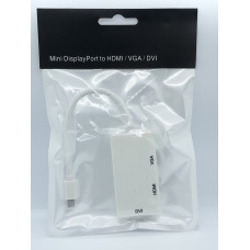 Конвертер Mini DisplayPort на HDMI/DVI/VGA