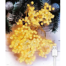 Гирлянда ШАРИКИ 3*3m usb 242-шарика теплый AND SF-37