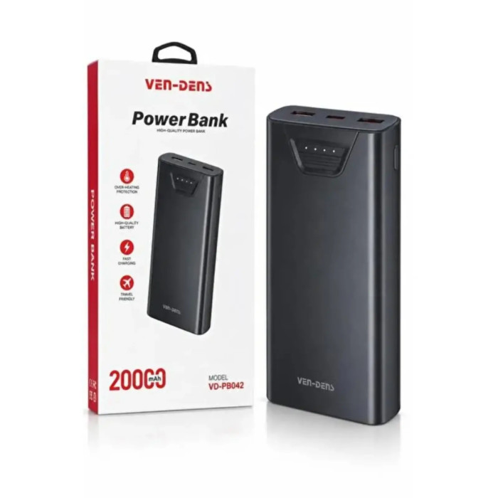 Зовнішній акумулятор Power Bank Ven-dens VD-PB042 20000 mAh