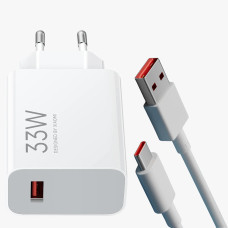 Адаптер USB с кабелем USB-TYPE C 33W