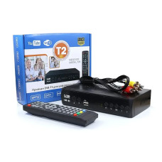 Цифровой эфирный приемник с экраном DVB-T2 металл. IPTV/Yoube/WiFi/MP4/1080 Megogo MG-2022