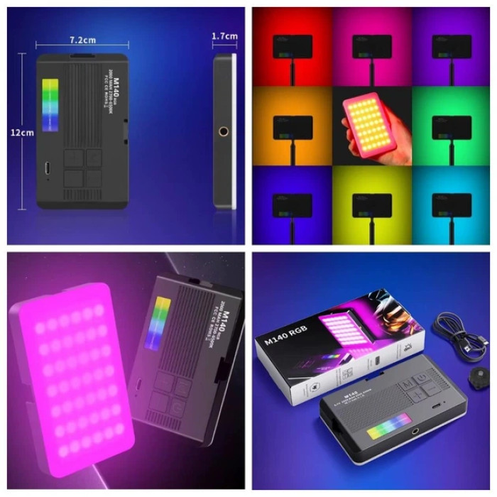 Led-лампа для студійного освітлення M140RGB