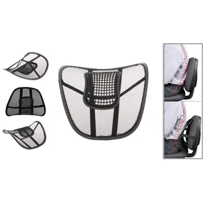 Поперековий упор Seat Back, ортопедичний коректор постави з масажем