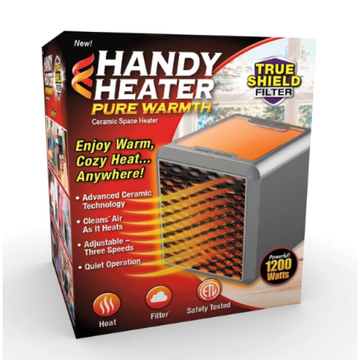 Нагрівач настільний керамічний із нічником Handy Heater Pure Warmt 1500W