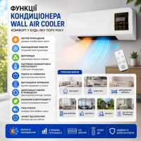 Настінний нагрівач-кондиціонер Wall Air Cooler 2 кВт 43 см