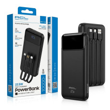 Power Bank ACL PW-116 10000mAh PD22.5W + кабель USB/Type-C/Lightning