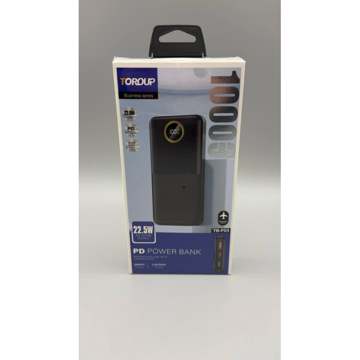 Внешний аккумулятор Power Bank TOROUP TB-F03 / PD 22.5W / 10000mAh